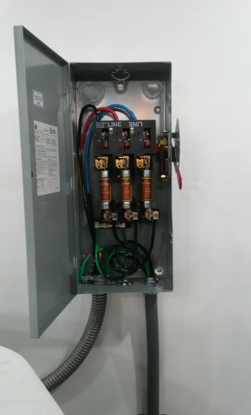 Three-phase disconnect switch installed for Electrical Wiring & Rewiring in Halfway